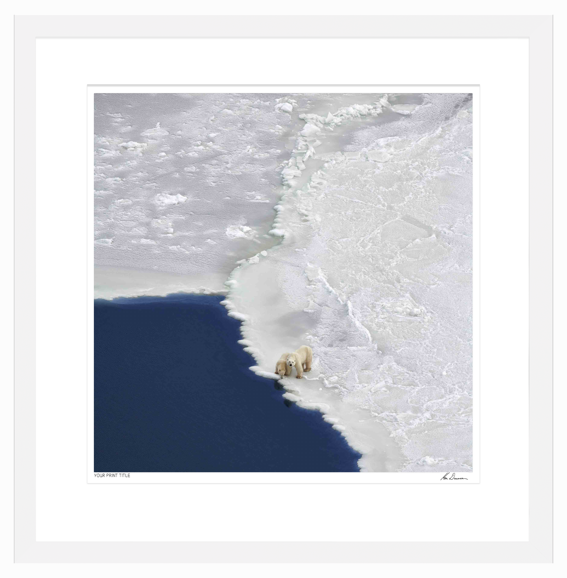 On the Edge - Large Framed Wall Stock Sale (One Only)