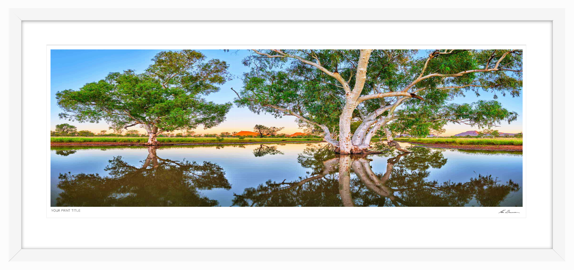 Heavenly Reflections, NT. 60inch Framed Print registration number 6/100