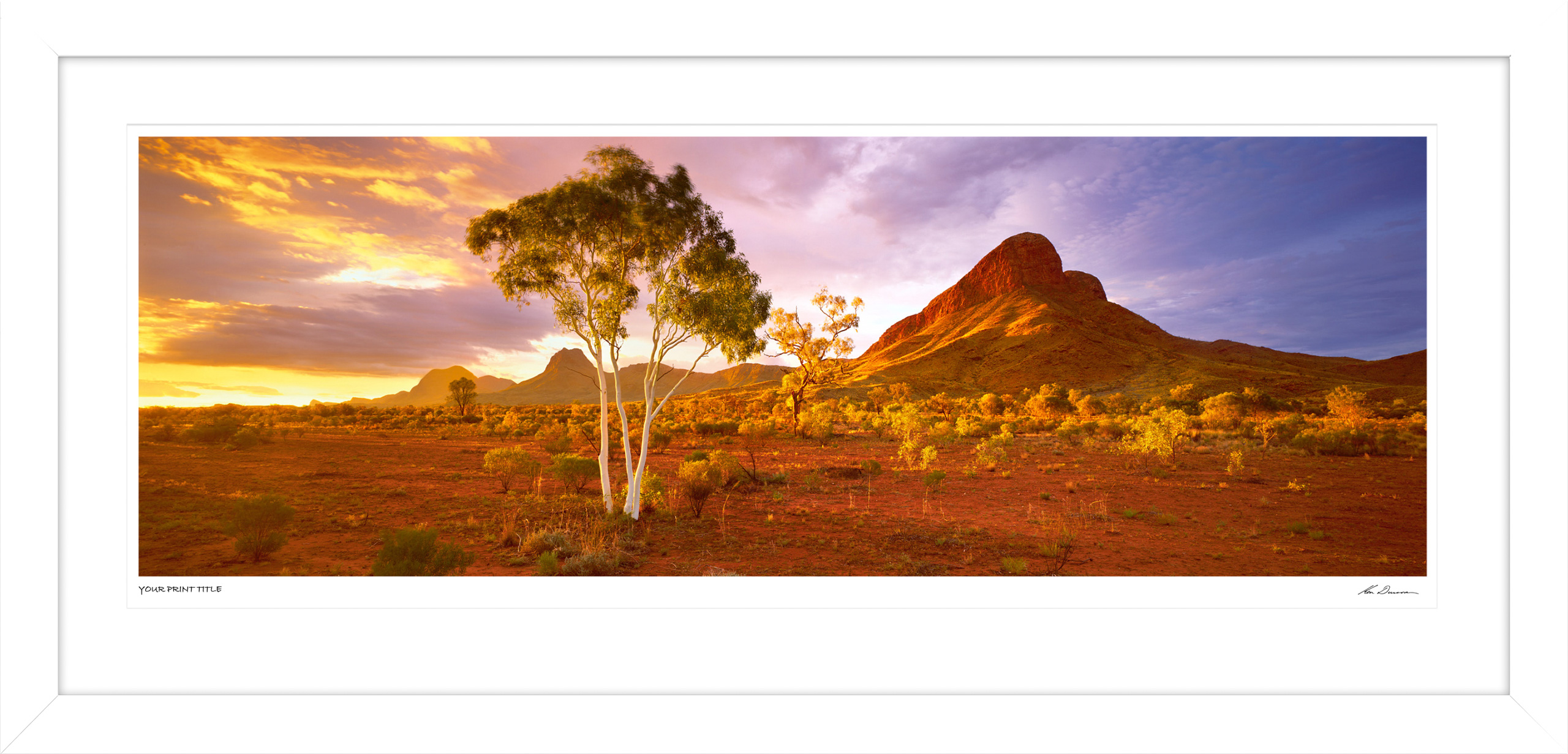 Heartland, Haasts Bluff, NT, 60inch Framed Ken Duncan Print