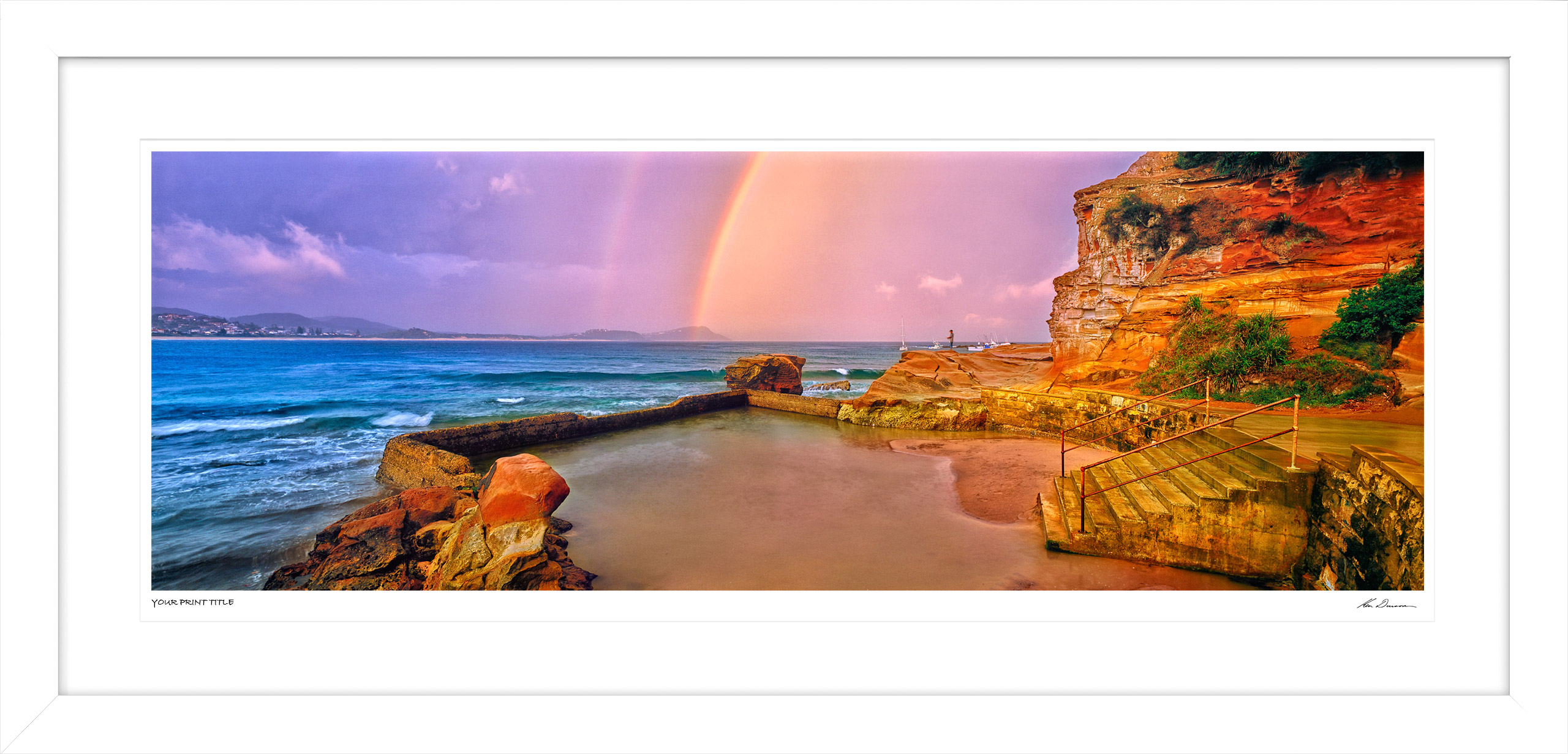 After The Storm, Terrigal, 50inch Framed Ken Duncan Print