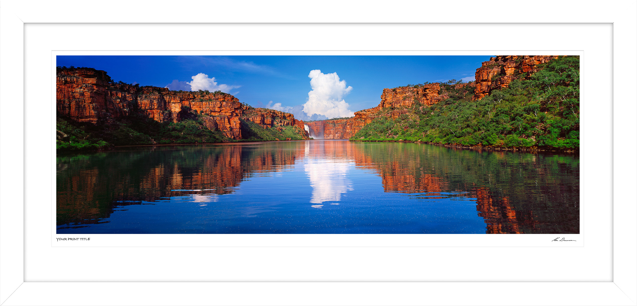 Kimberley Reflections - 50inch Framed Wall Stock Sale (One Only)