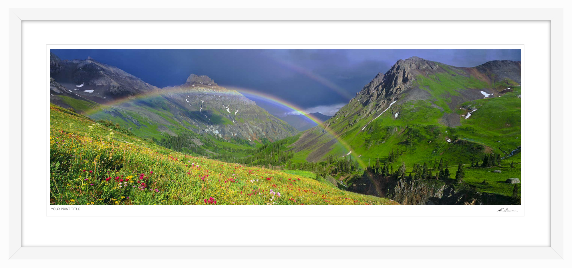 50inch Limited Edition Promise of Peace, CO. Framed Dimensions 723mm (h) x 1560mm (w). Registration number 122/300.