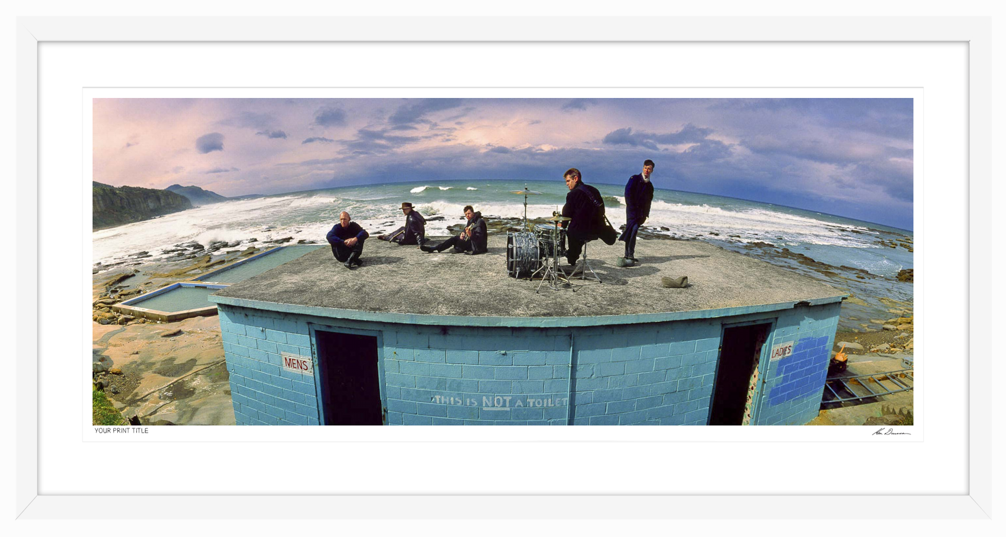 30inch Limited Edition The Break, Midnight Oil, NSW. Framed Dimensions 570mm (h) x 1012mm (w). Registration number 4/100.